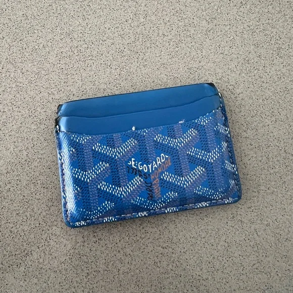Goyard Other Goyard Card Holder Blue Poshmark